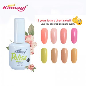 kamayi New Almond Blossom Colour Gel Nails Polish 3-vaiheinen Uv Gel Polish