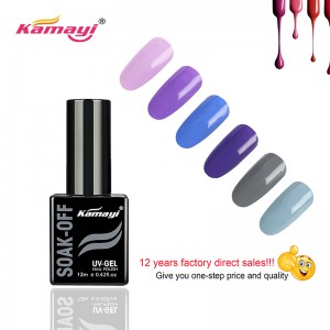 Kamayi Custom Private Label -kynsisalonki 72 väriä akryyligeeli kynsilakkaa liota puolipysyvä UV-geelilakka tukkumyynnissä